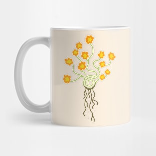Spiral Flower: Orange Mug